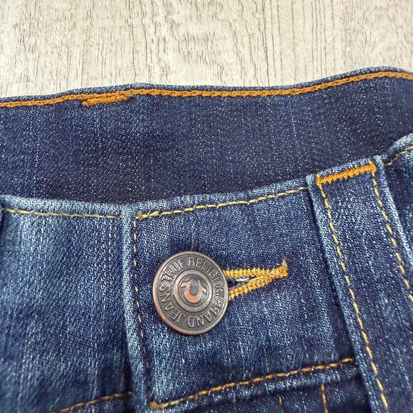 True Religion Geno Relaxed Slim Jeans Men's 28 (Fits 28x34) Blue Dark Wash - Picture 6 of 16